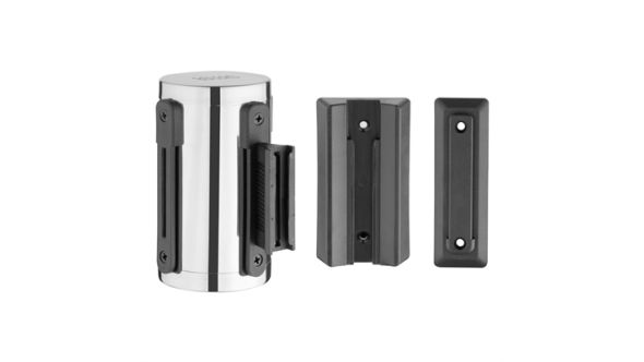 Bolero Bolero Wall Mounted Barrier Strap Black 3m JB680