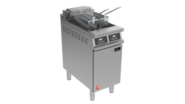 Falcon Dominator Plus Free Standing Electric Programmable Filtration Fryer on Feet E3845FP