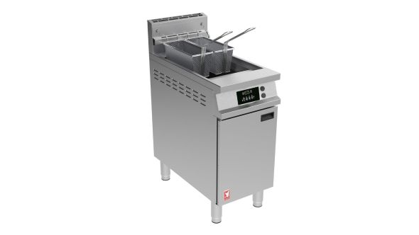 Falcon Dominator Plus Free Standing Programmable Natural Gas Filtration Angel Fryer on Feet G3840FXP