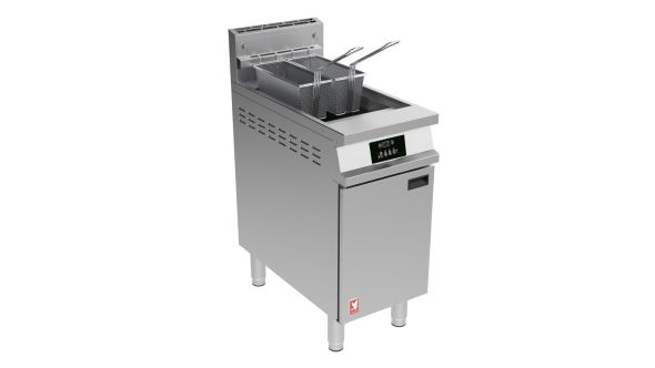 Falcon Dominator Plus Free Standing Programmable Natural Gas Fryer on Feet G3840P