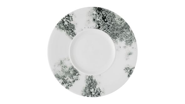 Churchill Alchemy Ambience Medium Rim Plates Smoke Black 280mm (6 Pack) APSBF1171