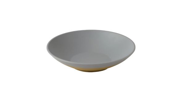 Churchill Emerge Melamine Seattle Grey Shallow Serving Bowls 300mm (4 Pack) EMGY30SB1