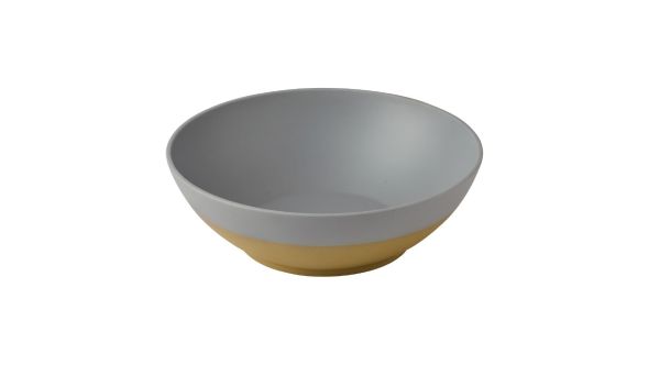 Churchill Emerge Melamine Seattle Grey Deep Serving Bowls 360mm (2 Pack) EMGY36DB1