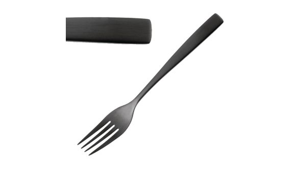 Comas BCN Black Dessert Forks (12 Pack) 6355