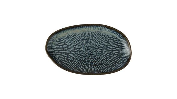 Churchill Envisage Cascade Sapphire Blue Natural Oblong Plates 260x150mm (6 Pack) ECABPLA21