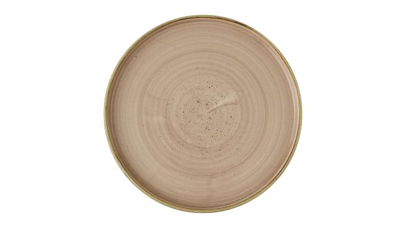 Churchill Stonecast Truffle Walled Plates 260mm (6 Pack) STUSWP261