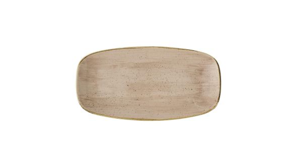 Churchill Stonecast Truffle Chef's Oblong Plates 298x152mm (12 Pack) STUSXO111