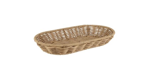 APS Cove Oval Basket Beige 280x160mm 40342