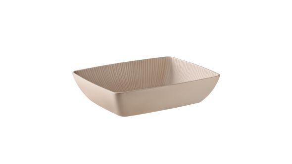 APS Nero GN 1/2 Bowl Sand 325x265mm 85418