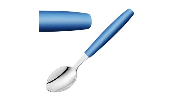 Amefa PIXEL Dessert Spoons Blue (12 Pack) 2515BLB000345