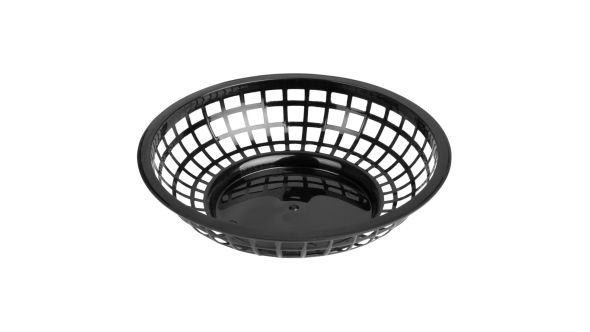 Olympia Kristallon PP Food Baskets Round Black 200x50mm (6 Pack) PRB-K
