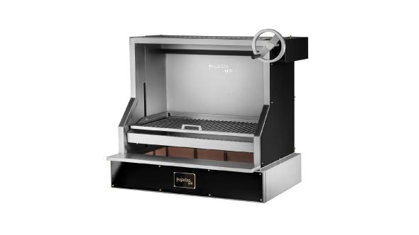 Pujadas Countertop Open Grill with V-Shaped Bars and Refractory Base 8581001B