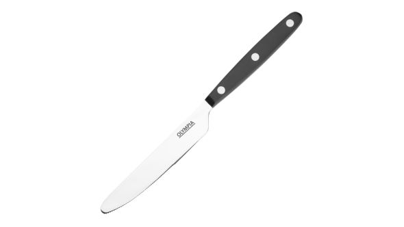 Olympia Taverna Table Knives with Black Handles (12 Pack) BFC0601K