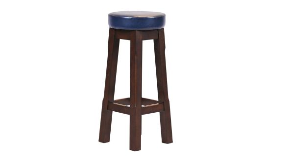 Everyday Wessex Dark Walnut High Stool with Bison Midnight Seat (2 Pack) JF964
