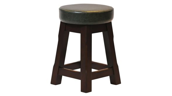 Everyday Wessex Dark Walnut Low Stool with Bison Cedar Seat (2 Pack) JF978