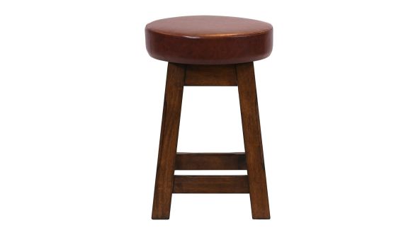 Everyday Wessex Vintage Low Stool with Bison Espresso Seat (2 Pack) JF980