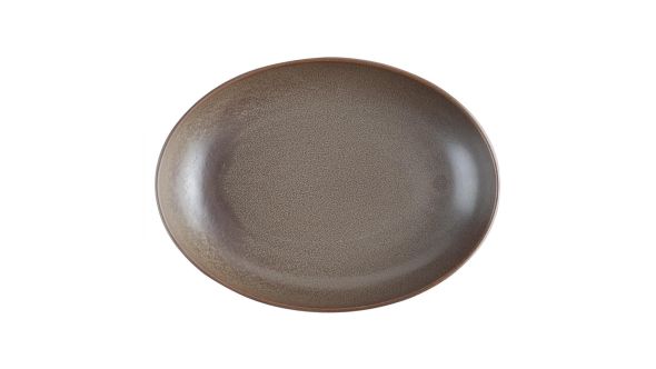 Olympia Ember Oval Bowls Mahogany 265x200mm (4 Pack) JK179