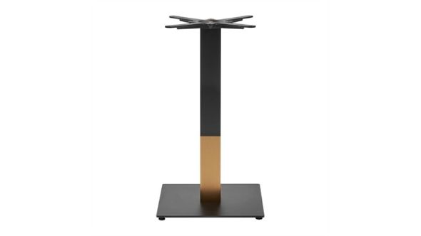 Everyday Boston Sleek Small Square Dining Table Base Black & Gold JK451