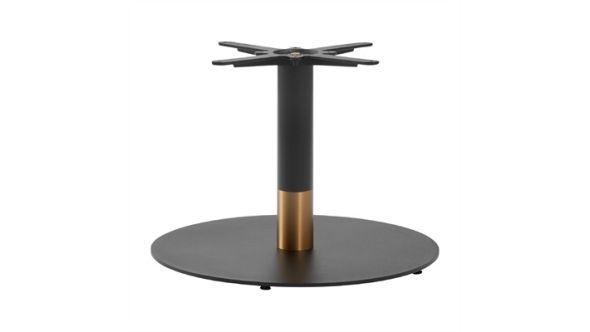 Everyday Boston Sleek Large Round Coffee Table Base Black & Gold JK470