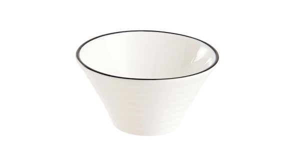 Arcoroc Appetizer Spiral Dishes Black Line 85mm (24 Pack) Q8189