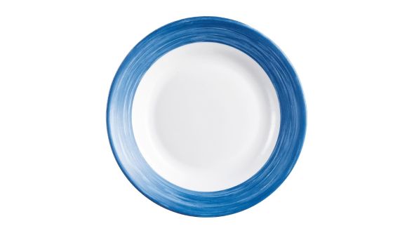 Arcoroc Brush Soup Plates Blue Jean 225mm (12 Pack) X0620