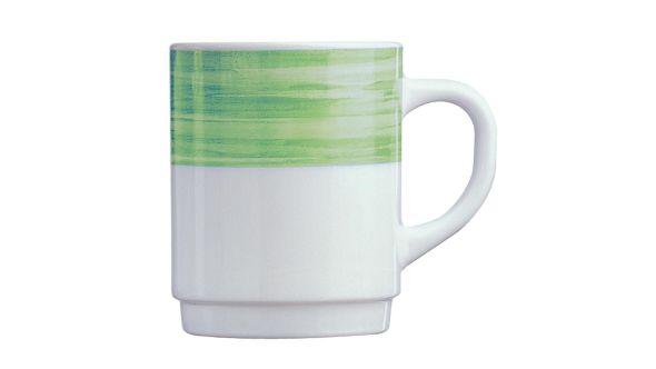 Arcoroc Brush Mugs Green 250ml (36 Pack) 54734