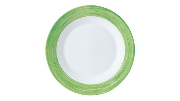 Arcoroc Brush Plates Green 235mm (24 Pack) 49041