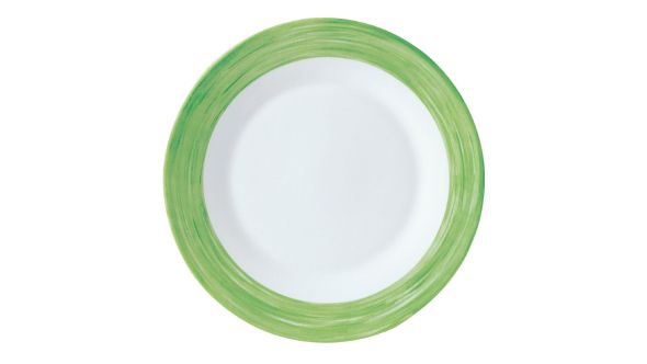 Arcoroc Brush Plates Green 252mm (12 Pack) P3948