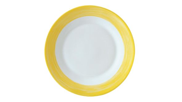 Arcoroc Brush Dinner Plates Yellow 252mm (12 Pack) P3951
