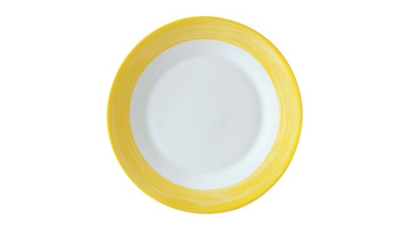 Arcoroc Brush Side Plates Yellow 155mm (24 Pack) 49118