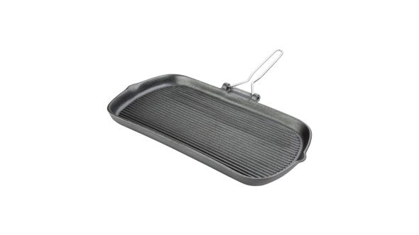 Vogue Cast Iron Grill Pan 22cm