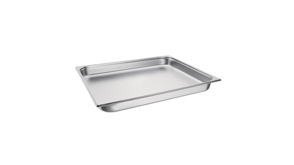 Vogue Stainless Steel 2/1 Gastronorm Tray 65mm