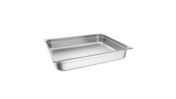 Vogue Stainless Steel 2/1 Gastronorm Tray 100mm