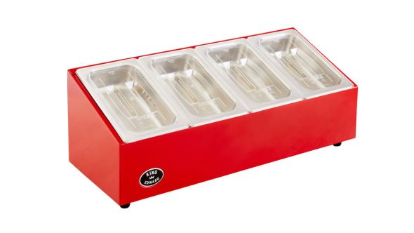 King Edward PKCS-RED Pizza King Chilled Pizza Toppings / Prep Unit