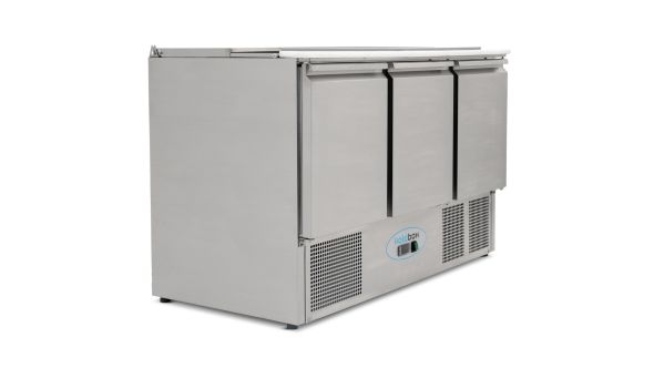 Koldbox KXCC3-PREP Compact Triple Door Refrigerated Saladette
