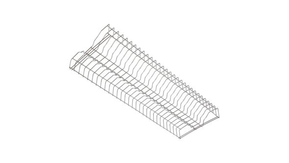 Vogue Stainless Steel Plate Racks 915mm