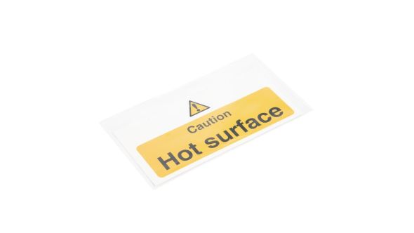Vogue Caution Hot Surface Sign