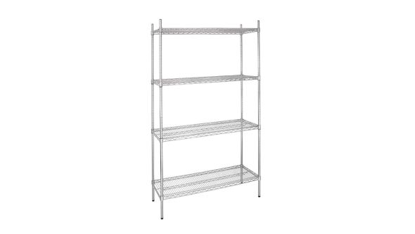 Vogue 4 Tier Wire Shelving Kit 915x460mm