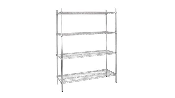 Vogue 4 Tier Wire Shelving Kit 1525x460mm