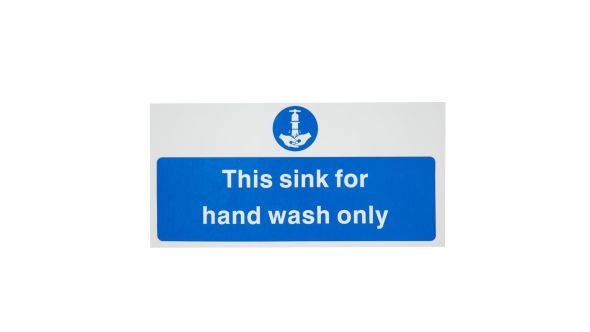 Vogue Hand Wash Only Sign
