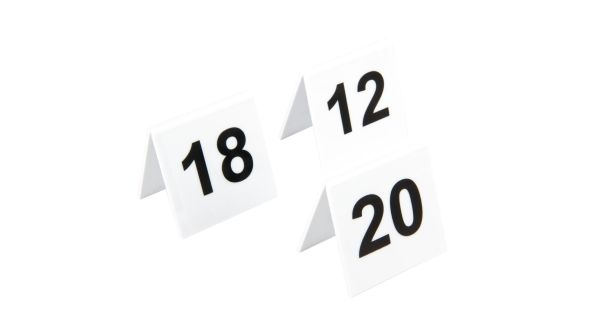 Beaumont Plastic Table Numbers 11-20 3443