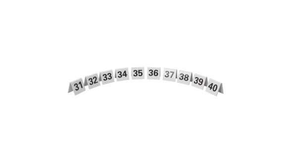 Beaumont Perspex Table Numbers 31-40 3445