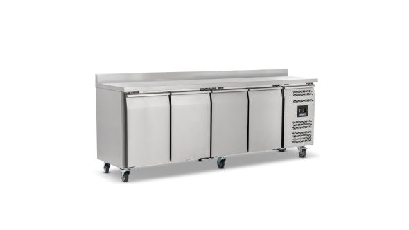 Blizzard HBC4 Four Hinged Door Refrigerated Counter With Upstand
