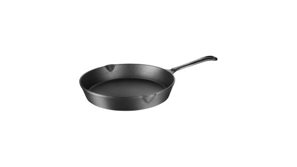Vogue Round Cast Iron Skillet Pan 25cm