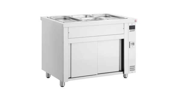 Inomak MDV711 Bain Marie with Ambient Cupboard 3x GN1/1