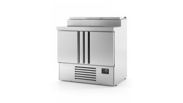 Infrico ME1000EN Compact Double Door Refrigerated Counter With Raised Collar