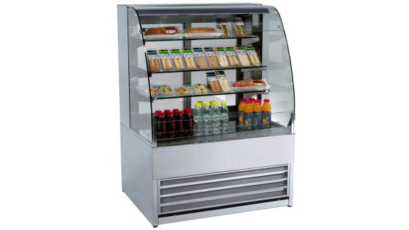 Frost-tech P75-100-OPEN 1m Low Height Open Front Merchandiser