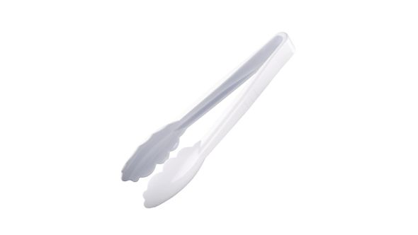 Vogue White Tongs 9"