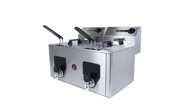Sammic PF-10+10 Fryer 8+8 Litre - 230V Single Phase