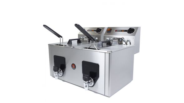 Sammic PF-10+10 Fryer 8+8 Litre - 400V Three Phase